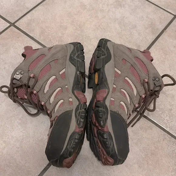 MERRELL Moab Hiking Shoe Boots Ankle High Top Women Size 9.5 - Picture 3 of 9